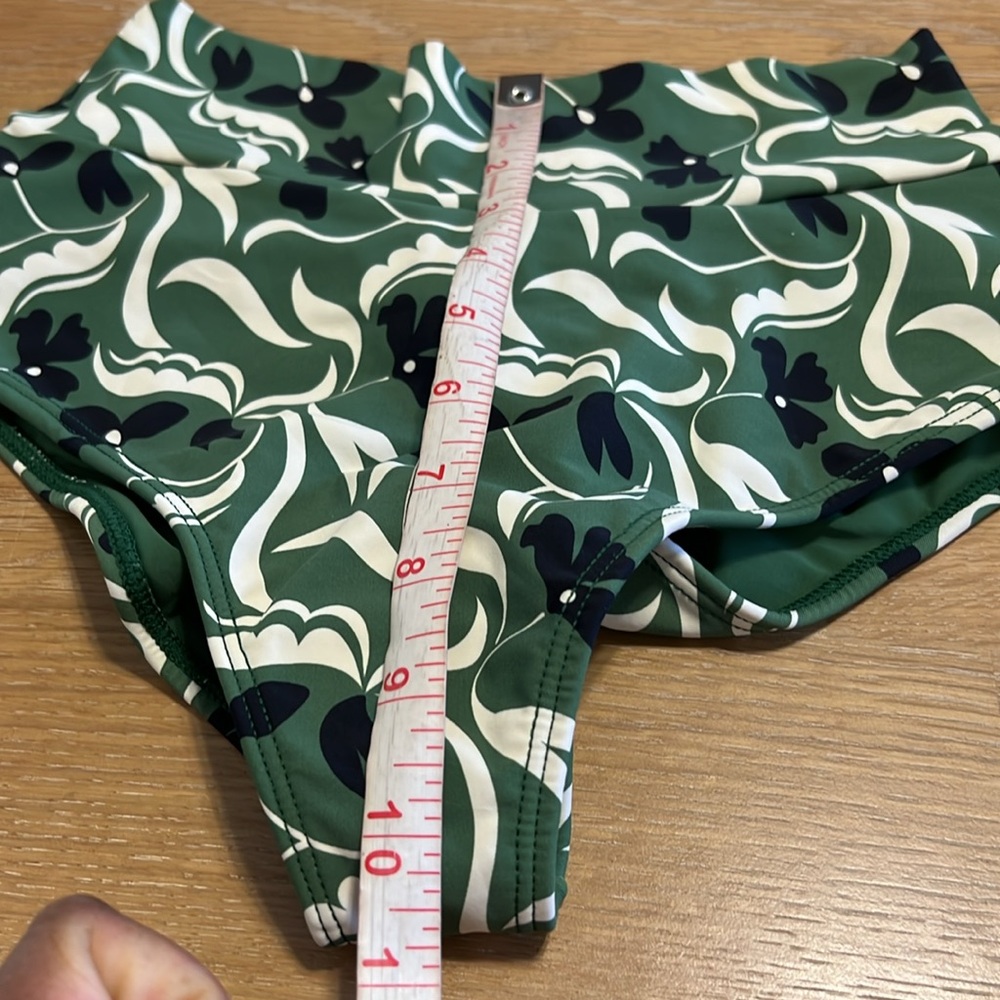 NWOT Montce Green Floral Swim bikini bottom size M - Picture 5 of 7